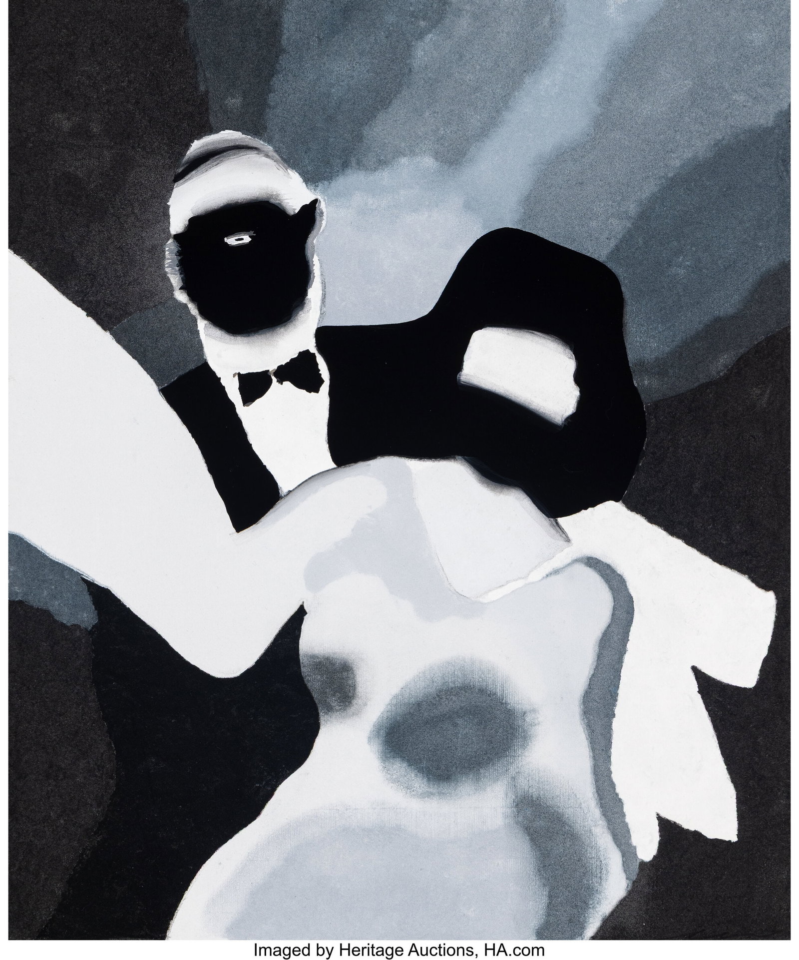 Tomoo Gokita (b. 1969) Dance Party, 2016 Stencil: Tomoo Gokita (b. 1969) Dance Party, 2016 Stencil pulp painting with pochoir in colors on handmade paper 21-7/8 x 18-1/4 inches (55.6 x 46.4 cm) &
