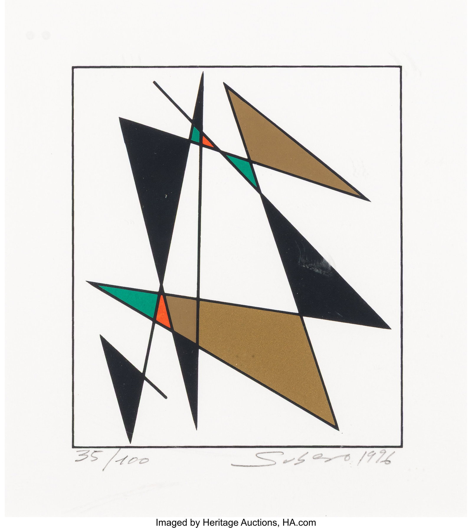Oswaldo Subero (1934-2016) Sin titulo, 1996 Scre (1 of 2)