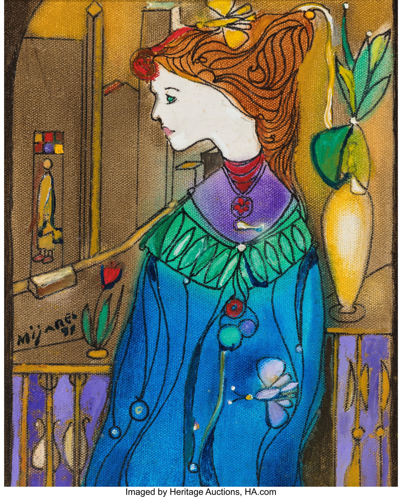 Jose Maria Mijares (1921-2004) Habanera, 1998 Oi (1 of 3)