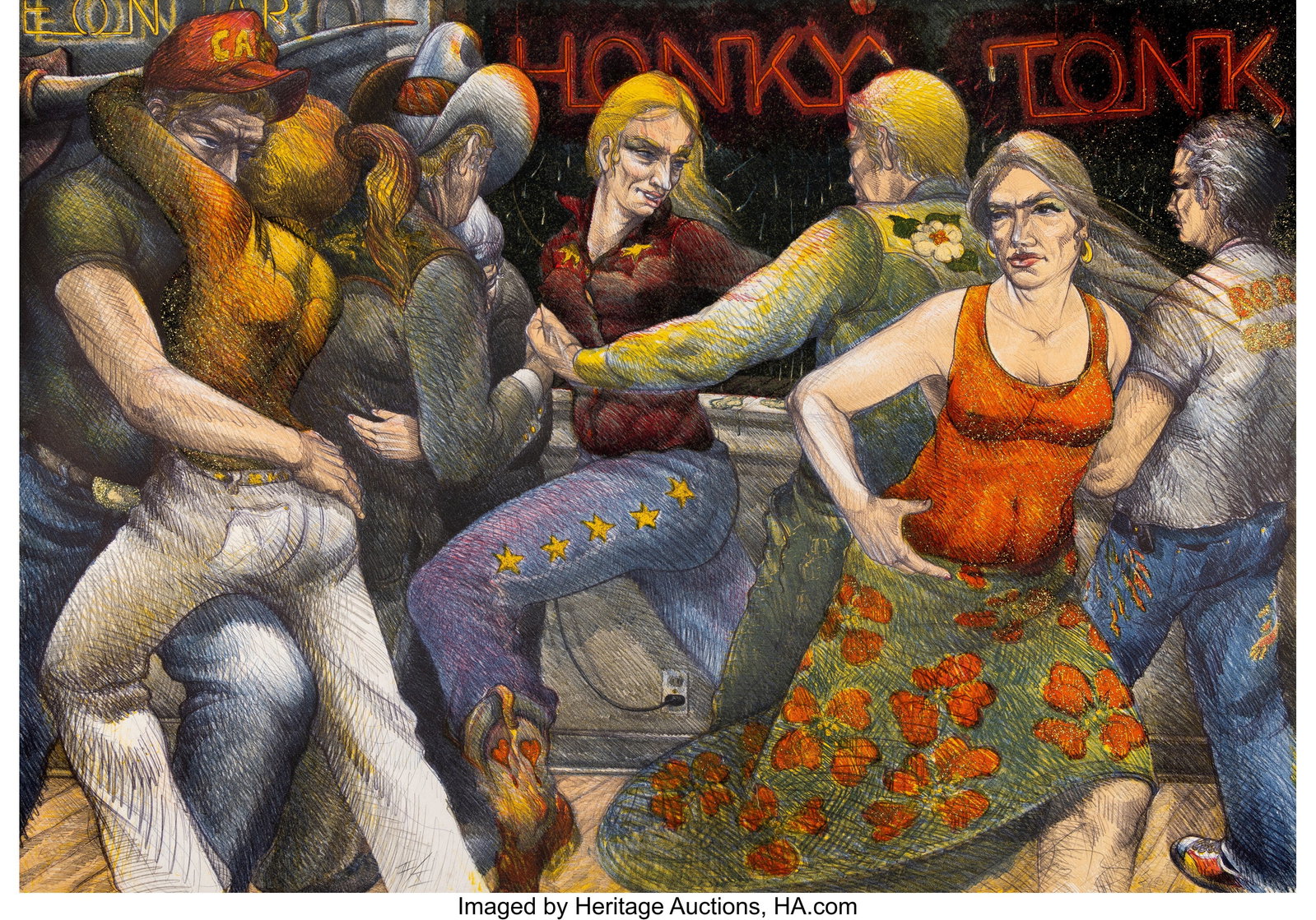 Luis Jimenez (1940-2006) Honky Tonk, 1981 Lithog (1 of 2)