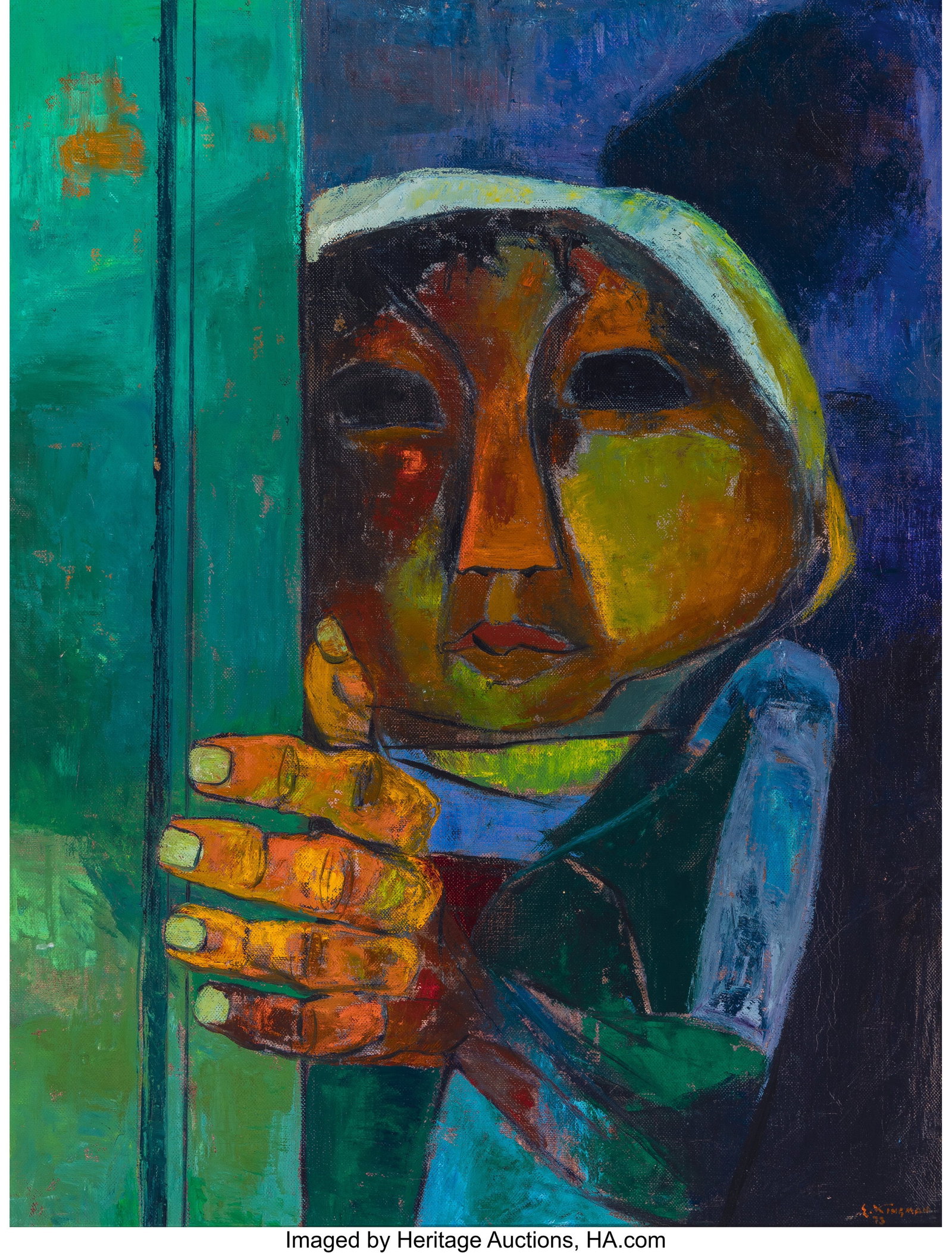 Eduardo Kingman (1913-1997) Sin titulo, 1973 Oil: Eduardo Kingman (1913-1997) Sin titulo, 1973 Oil on canvas 31 x 23 inches (78.7 x 58.4 cm) Signed and dated lower right: E. Kingman / 73 PROVEN