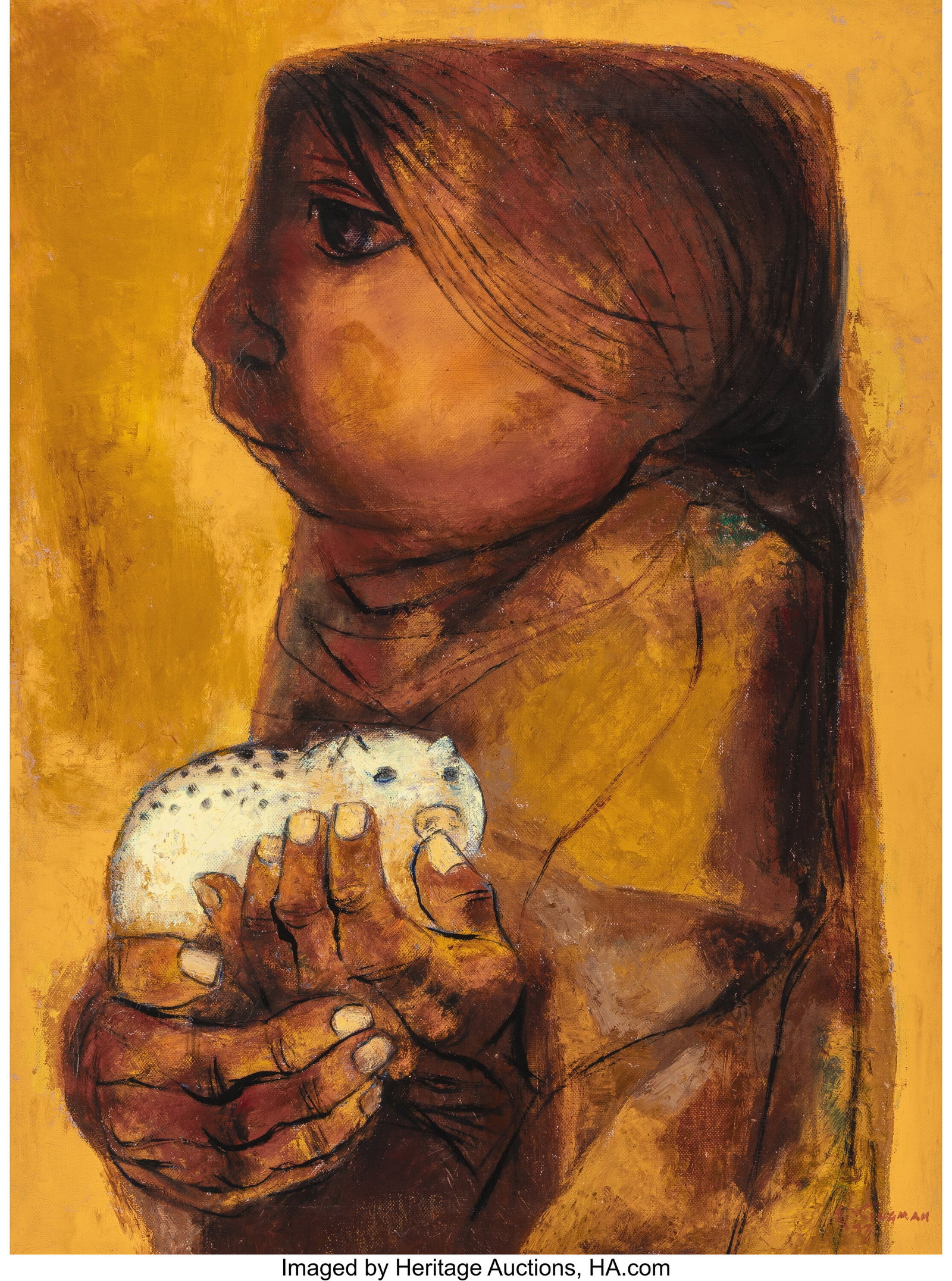 Eduardo Kingman (1913-1997) Sin titulo, 1973 Oil: Eduardo Kingman (1913-1997) Sin titulo, 1973 Oil on canvas 31 x 23 inches (78.7 x 58.4 cm) Signed and dated lower right: E. Kingman / 73 PROVEN