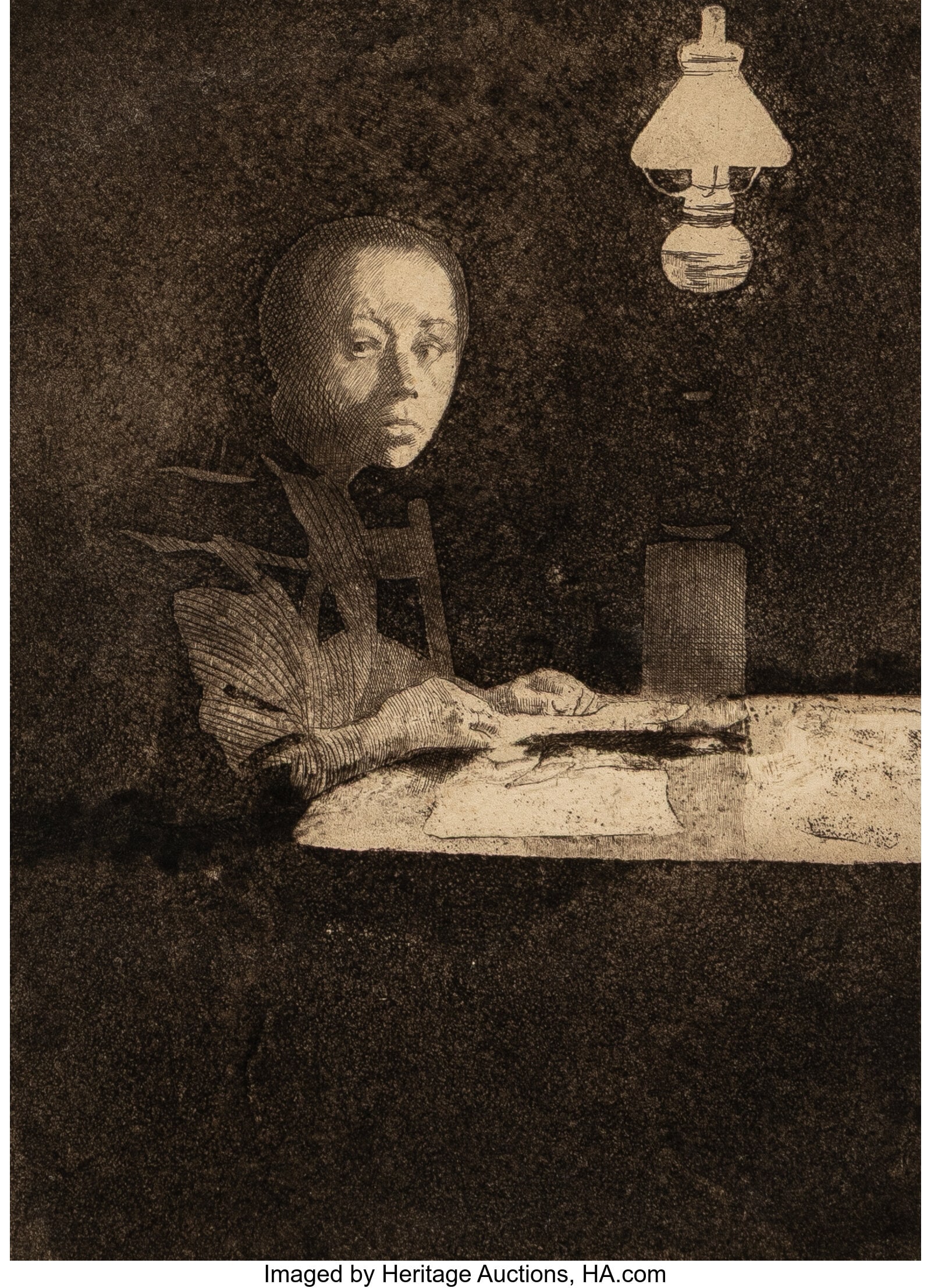 Käthe Kollwitz (German, 1867-1945) Selbstbildni (1 of 2)
