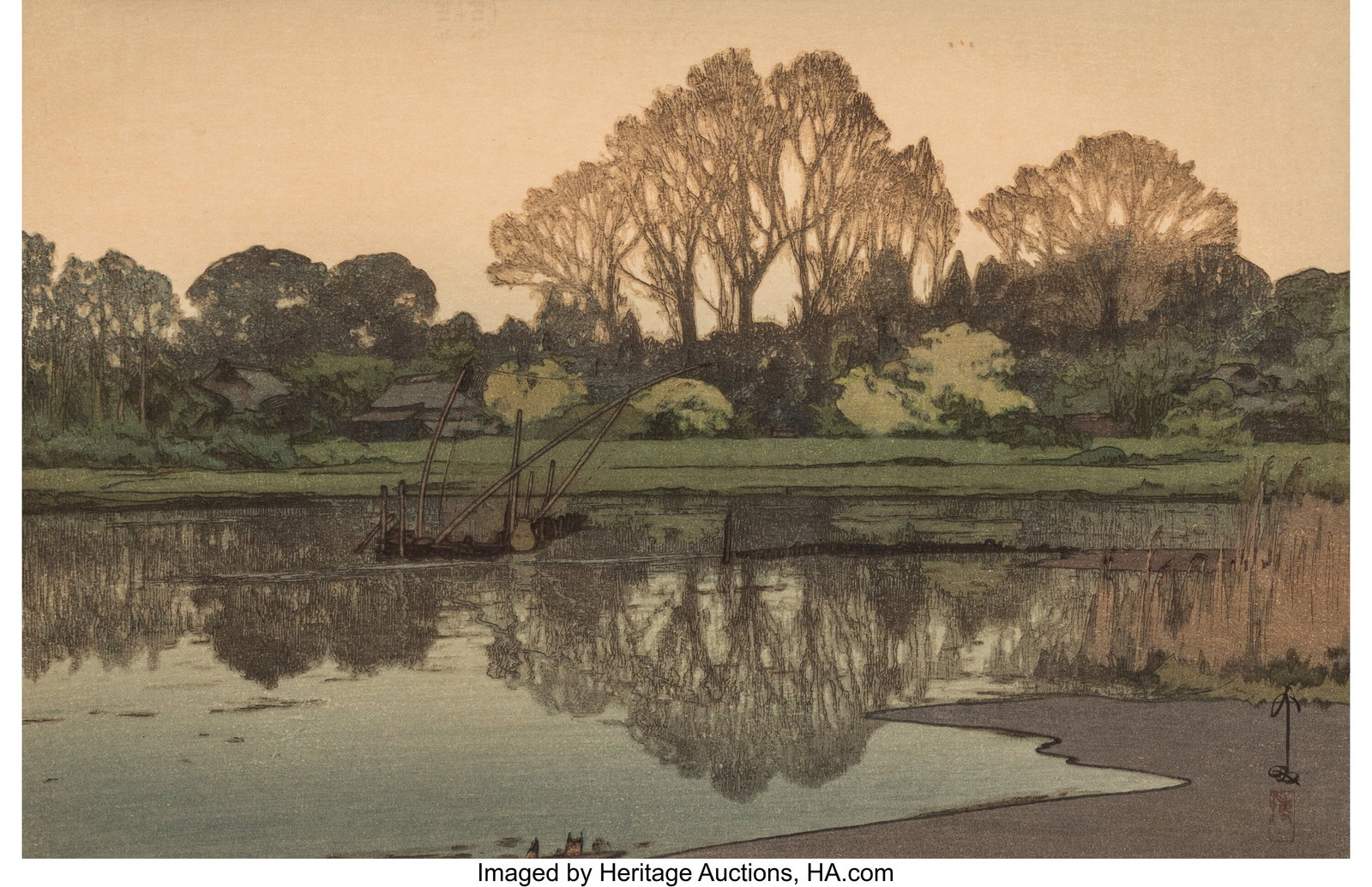 Yoshida Hiroshi (Japanese, 1876-1950) Yoshikawa  (1 of 3)