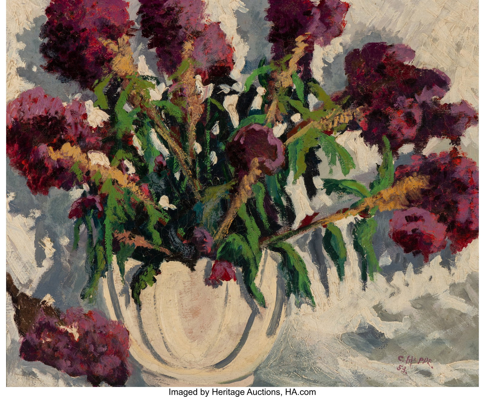 Carl Thomas Hoppe (American, 1897-1981) Vase of  (1 of 3)