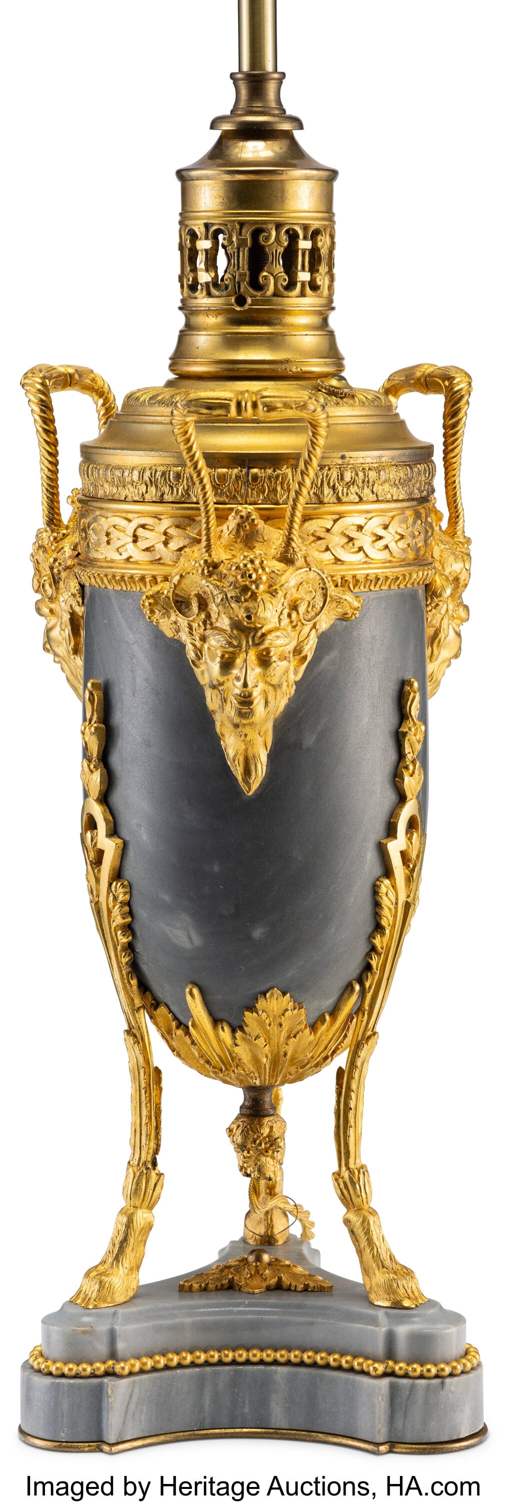 A Louis XVI-Style Gilt Bronze-Mounted and Marble (1 of 2)