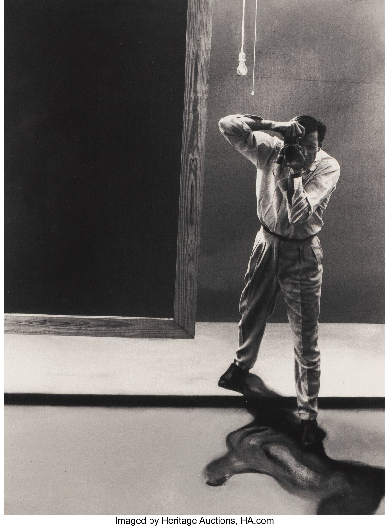 Javier Vallhonrat (Spanish, b. 1953) Homenaje no: Javier Vallhonrat (Spanish, b. 1953) Homenaje no.3 - Self portrait (Francis Bacon), 1983 Gelatin silver print 7-1/2 x 5-1/2 inches (19&period