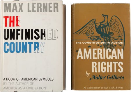 A Marilyn Monroe Set of Owned Books, Circa 1950s: A Marilyn Monroe Set of Owned Books, Circa 1950s. The first "The Unfinished Country" by M