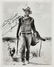46022: A John Wayne Signed Black and White Photograph,