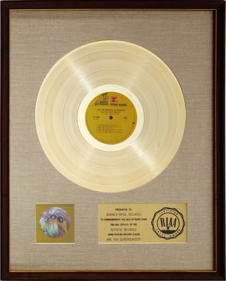 The Jimi Hendrix Experience Are You Experienced?: The Jimi Hendrix Experience Are You Experienced? RIAA Gold Recor