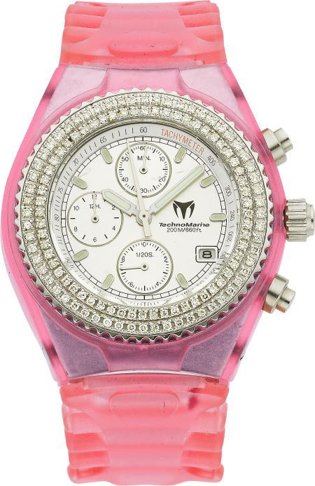 TechnoMarine Lady's Diamond, Stainless Steel "Te: TechnoMarine Lady's Diamond, Stainless Steel "TechnoDiamond" Wristwatc