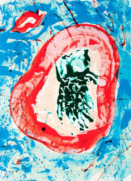 SAM FRANCIS (American, 1923-1994) Untitled, 1988: SAM FRANCIS (American, 1923-1994)Untitled, 1988Color screenprint29-3/4