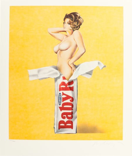 MEL RAMOS (American, b. 1935) Baby Ruth; Annit a: MEL RAMOS (American, b. 1935)Baby Ruth; Annit and the Auk; Fussball Funny (suite of thr