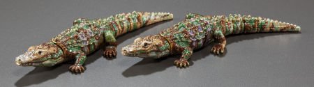TWO JAY STRONGWATER JEWELED AND ENAMELED FIGI DJ: TWO JAY STRONGWATER JEWELED AND ENAMELED FIGI DJ BABY ALLIG