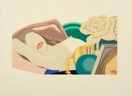 TOM WESSELMANN (American, 1931-2004) Nude with R: TOM WESSELMANN (American, 1931-2004)Nude with Rose, 1976Screenprint in colo