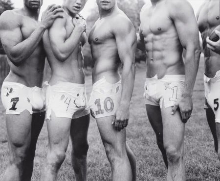 BRUCE WEBER (American, b. 1946) Albert's Underwe: BRUCE WEBER (American, b. 1946)Albert's Underwear Designs for Football, Bridgehampton,