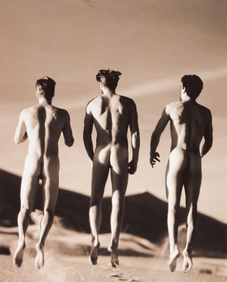 GREG GORMAN (American, b. 1949) Three Boys Jumpi: GREG GORMAN (American, b. 1949)Three Boys Jumping, 1991Gelatin silver16
