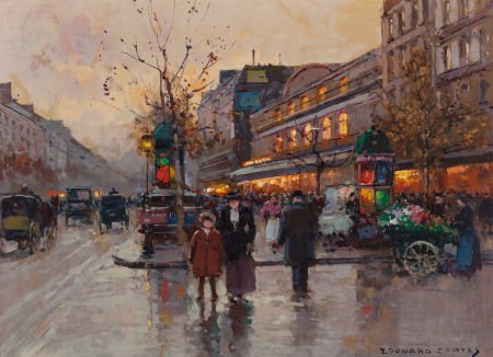 EDOUARD-LÉON CORTÈS (French, 1882-1969) Théâtre: EDOUARD-LÉON CORTÈS (French, 1882-1969)Théâtre du Gymnase, boulevard Bonne-Nouvelle