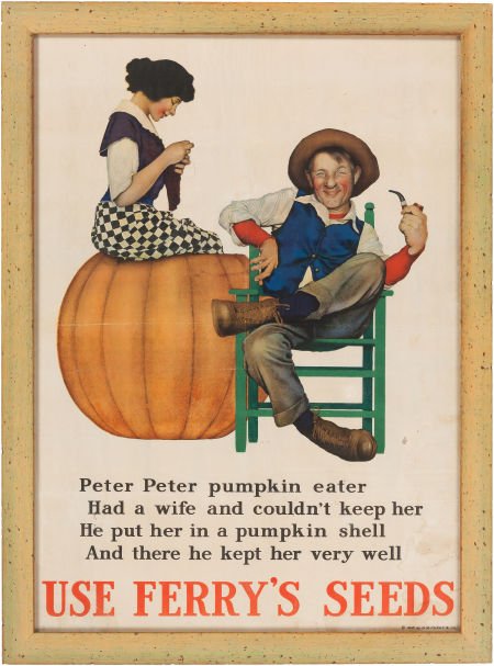 Maxfield Parrish: Peter, Peter, Pumpkin Eater Co: Maxfield Parrish: Peter, Peter, Pumpkin Eater Color Print, 1918,