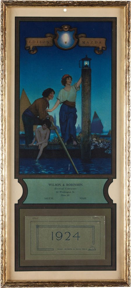 Maxfield Parrish: The Venetian Lamplighter Color: Maxfield Parrish: The Venetian Lamplighter Color Print, 1924 Edi