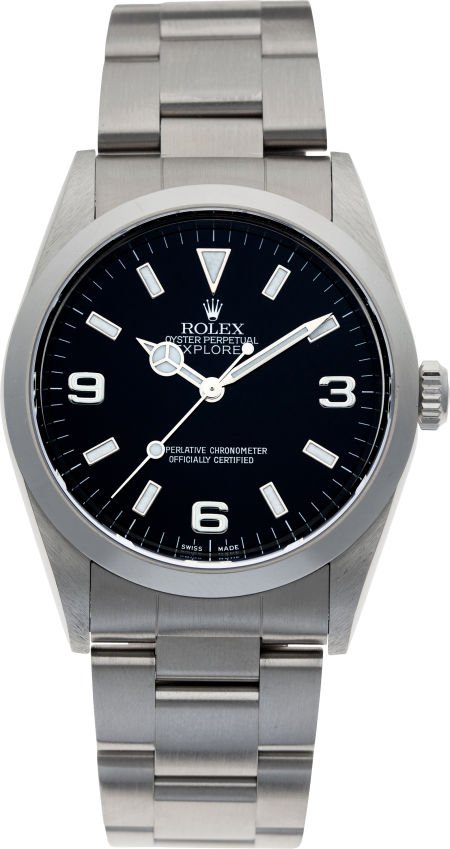 No Shipping into the U.S. - Rolex Ref. 14270 Ste: No Shipping into the U.S. - Rolex Ref. 14270 Steel Explorer, circa 1999 Case: No. A786879,