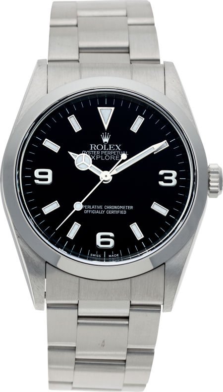 No Shipping into the U.S. - Rolex Ref. 14270 Ste: No Shipping into the U.S. - Rolex Ref. 14270 Steel Explorer, circa 1999 Case: No. A816703,