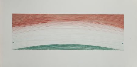 ED RUSCHA (American, b. 1937) Two Jumping Fish,: ED RUSCHA (American, b. 1937)Two Jumping Fish, 1980Etching in colors10-