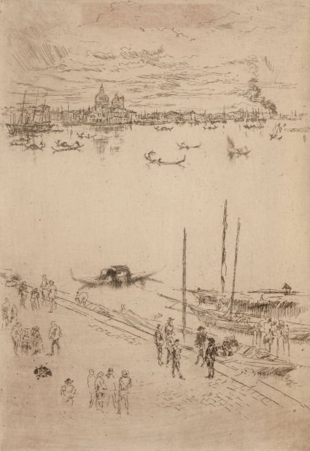 JAMES ABBOTT MCNEILL WHISTLER (American, 1834-19: JAMES ABBOTT MCNEILL WHISTLER (American, 1834-1903) Upright Venice (From The Second Veni