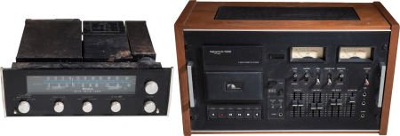 Swan Song Studios McIntosh MR74 Tuner and Nakami: Swan Song Studios McIntosh MR74 Tuner and Nakamichi 1000 Cassette Deck. From the Swan Son