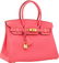 56047: Hermes 30cm Rose Lipstick Togo Leather Birkin Ba