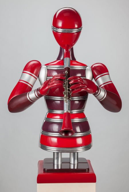 DANIEL MEYER (American, 20th Century) Call Me a : DANIEL MEYER (American, 20th Century) Call Me a Clarinet, 1991 Wood and metal