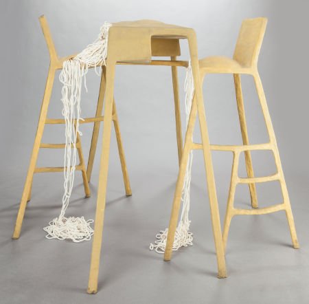 NACHO CARBONELL (Spanish, b. 1980) Table + 2 fro: NACHO CARBONELL (Spanish, b. 1980)Table + 2 from the Skin collection, 2009L