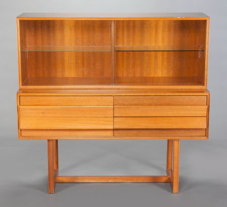 PAUL LASZLO (Hungarian, 1900-1993) A Two-Piece C: PAUL LASZLO (Hungarian, 1900-1993)A Two-Piece China Console (Model 1770), circa