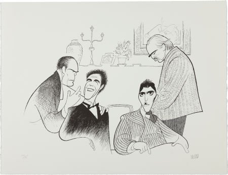 An Al Hirschfeld Signed Limited Edition Print fr: An Al Hirschfeld Signed Limited Edition Print from "The Godfather." Depicting Robert Duva