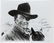 46144: A John Wayne Signed Black and White Photograph,