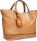 56371: Gucci Light Brown Ostrich Tote Bag with Light Go