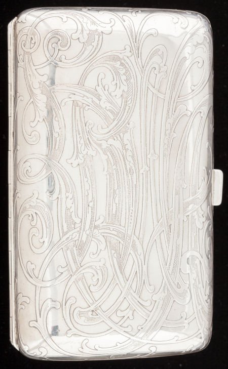A TIFFANY & CO. SILVER AND SILVER GILT CIGAR CAS: A TIFFANY & CO. SILVER AND SILVER GILT CIGAR CASE Tiffany & Co., New York, New York,