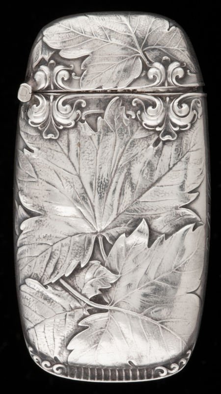 A GORHAM SILVER MATCH SAFE Gorham Manufacturing : A GORHAM SILVER MATCH SAFE Gorham Manufacturing Co., Providence, Rhode Island, 1901 Mark