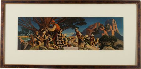 Maxfield Parrish: 1909 Lithograph "The Pied Pipe: Maxfield Parrish: 1909 Lithograph "The Pied Piper". The original painting, displayed at i