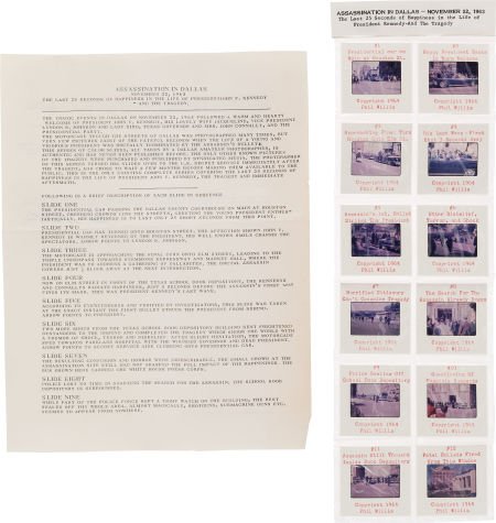 John F. Kennedy: Twelve Color Slides of the Dall: John F. Kennedy: Twelve Color Slides of the Dallas Assassination. Dallas resident P