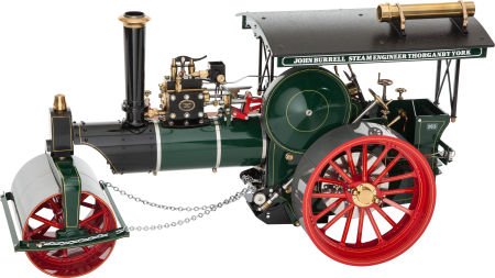 MAXWELL HEMMENS LIVE STEAM MODEL ROAD ROLLER 12-: MAXWELL HEMMENS LIVE STEAM MODEL ROAD ROLLER 12-1/2 x 23 x 9 inches (31.8 x 58.4 x 22.9 cm)