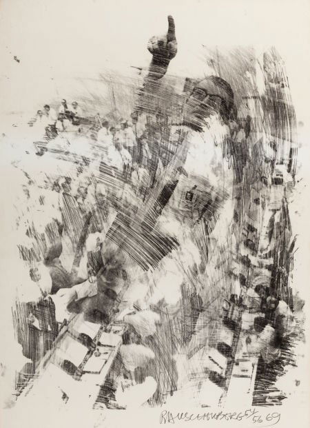 ROBERT RAUSCHENBERG (American, 1925-2008) Horn a: ROBERT RAUSCHENBERG (American, 1925-2008)Horn and Sky Rite (from the St