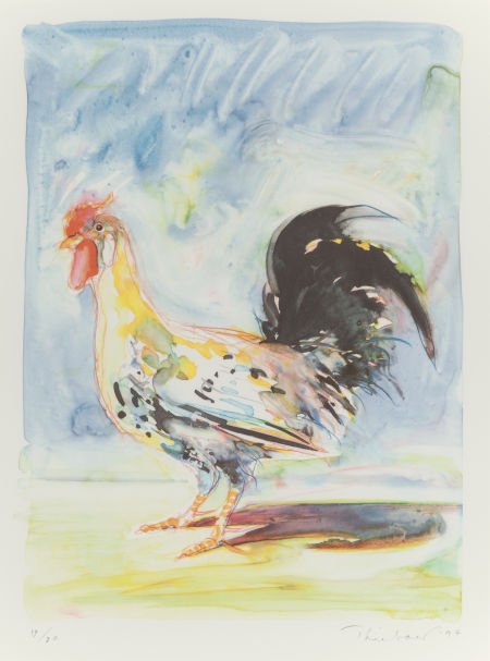 WAYNE THIEBAUD (American, b. 1920) Rooster (from: WAYNE THIEBAUD (American, b. 1920)Rooster (from The Physiology of Taste
