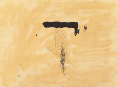 ANTONI TÀPIES (Spanish, 1923-2012) La Main, 1972: ANTONI TÀPIES (Spanish, 1923-2012) La Main, 1972 Aquatint, lithograph and car