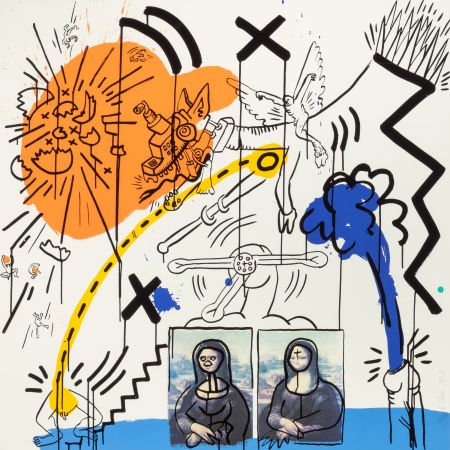 KEITH HARING (American, 1958-1990) Apocalypse #2: KEITH HARING (American, 1958-1990)Apocalypse #2, 1988Silkscreen in colors