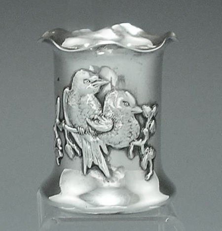 AN AMERICAN SILVER TOOTHPICK HOLDER, George W. S: AN AMERICAN SILVER TOOTHPICK HOLDER, George W. Shiebler & Co., New York, New York, circa