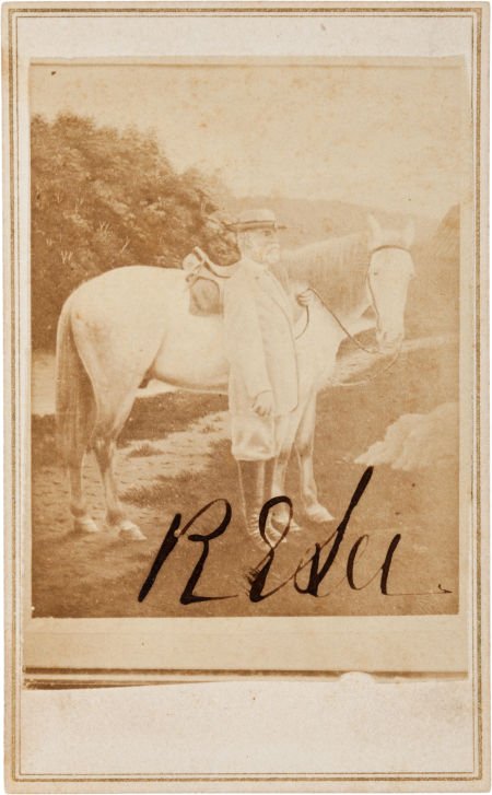 Robert E. Lee Carte de Visite Signed: Robert E. Lee Carte de Visite Signed The great gene