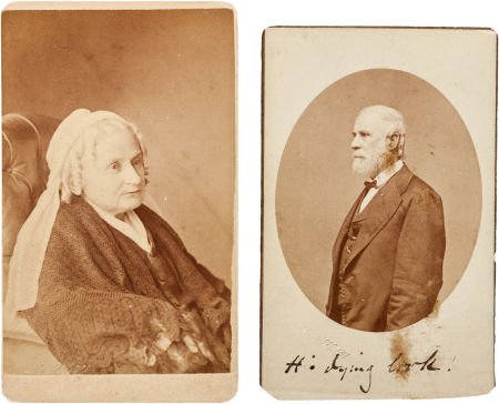 Robert E. Lee and Mary Custis Lee Cartes de Visi: Robert E. Lee and Mary Custis Lee Cartes de Visite by Photograph