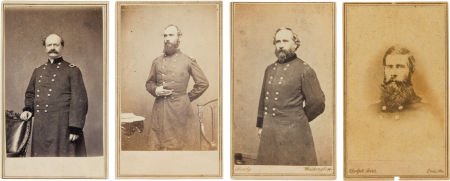 Four Union General Cartes de Visite: John McClai: Four Union General Cartes de Visite: John McClain, Henry Prince,