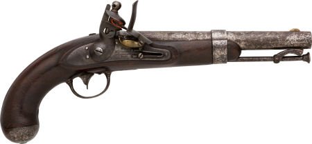 U.S. Model 1836 Flintlock Pistol Robert Johnson: U.S. Model 1836 Flintlock Pistol Robert Johnson 1840 Form as issued, marked "U.S. R. John